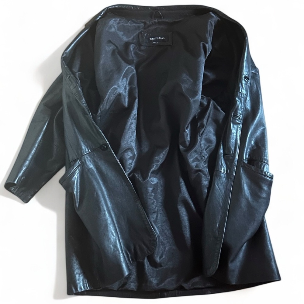 100% Black Leather Men’s Jacket
